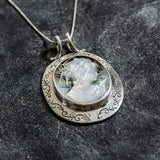 Cameo Pendant, Large Cameo, Lady Pendant, Victorian Pendant, Statement Pendant, Vintage Pendant, Roman Pendant, Carved Pendant, Cameo