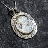 Cameo Pendant, Large Cameo, Lady Pendant, Victorian Pendant, Statement Pendant, Vintage Pendant, Roman Pendant, Carved Pendant, Cameo