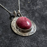 Rhodochrosite Pendant, Natural Rhodochrosite, Statement Pendant, Large Unique Pendant, Large Pendant, Birthstone Pendants, Victorian Pendant