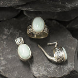 Blue Antique Ring, Natural Larimar Ring, Statement Ring, Large Ring, Sky Blue Ring, Vintage Ring, Tall Ring, Viking Ring, Solid Silver Ring