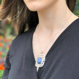 Kyanite Pendant, Blue Kyanite, Natural Kyanite, Blue Kyanite Pendant, Artistic Pendant, Rectangle Pendant, Statement Pendant,Artistic Silver