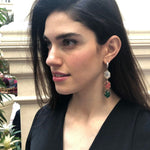 Multi Gemstone Earrings - Natural Stone Statement Earrings - Large Gemstone Earrings