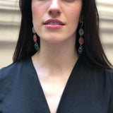 Multi Gemstone Earrings - Natural Stone Statement Earrings - Large Gemstone Earrings