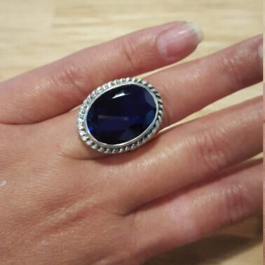 Elegant 925 Sterling Silver Ruby Ring with Bezel setting, perfect July Birthstone gift for special occasions and daily wear.