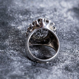 Rutilated Quartz Ring, Natural Quartz, Black Rutilated Quartz, Statement Ring, Vintage Rings, Large Quartz Ring, Rutilated Quartz, Quartz