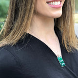 Green Aventurine Pendant, Green Agate Pendant, Natural Aventurine, Rectangle Pendant, Green Stone Pendant, Statement Pendant, Unique Pendant