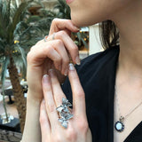 Butterfly Ring, Statement Ring, Large Silver Ring, Silver Art Ring, Insect Ring, Caterpillar Ring, Artistic Ring, Designer Ring, Nature Ring