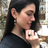 Smoky Topaz Ring, Natural Smoky Topaz, Tribal Ring, December Birthstone, Vintage Ring, Brown Diamond Ring, Topaz Ring, Solid Silver Ring
