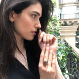 Smoky Topaz Ring, Natural Topaz Ring, December Birthstone, Victorian Ring, Brown Vintage Ring, Topaz Ring, Oval Topaz Ring, 925 Silver Ring
