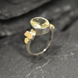 Citrine Ring, Natural Citrine, November Birthstone, Victorian Ring, Yellow Diamond Ring, Vintage Ring, Large Citrine Ring, Solid Silver Ring