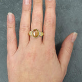 Citrine Ring, Natural Citrine, November Birthstone, Victorian Ring, Yellow Diamond Ring, Vintage Ring, Large Citrine Ring, Solid Silver Ring