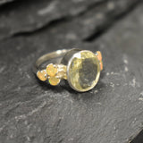 Citrine Ring, Natural Citrine, November Birthstone, Victorian Ring, Yellow Diamond Ring, Vintage Ring, Large Citrine Ring, Solid Silver Ring