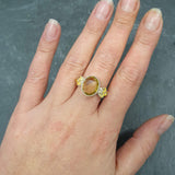 Citrine Ring, Natural Citrine, November Birthstone, Victorian Ring, Yellow Diamond Ring, Vintage Ring, Large Citrine Ring, Solid Silver Ring