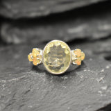 Citrine Ring, Natural Citrine, November Birthstone, Victorian Ring, Yellow Diamond Ring, Vintage Ring, Large Citrine Ring, Solid Silver Ring