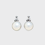 Huge Pearl Earrings - Natural Pearl Earrings - White Vintage Earrings