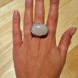 Carnelian Ring, Red Agate Ring, Statement Ring, Leaf Ring, Vine Ring, Artistic Silver Ring, Large Silver Ring, Unique Ring, Red Carnelian