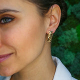 Gold Bubble Earrings, Long Stud Earrings, Cheese Earrings, Holes Earrings, Gold Plated Earrings, Leaky Earrings, Statement Earrings, Vermeil