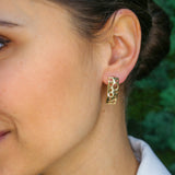 Gold Bubble Earrings, Long Stud Earrings, Cheese Earrings, Holes Earrings, Gold Plated Earrings, Leaky Earrings, Statement Earrings, Vermeil