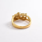Gold Cat Ring, Cat Face Ring, Two Cats Ring, Cat Band, Kitty Ring, Cat Mask Ring, Kitten Ring, Animal Ring, Gold Plated Ring, Gold Vermeil