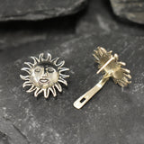 Silver Sun Earrings, Large Studs, Stud Earrings, Sunny Earrings, Sun Studs, Solid Silver Earrings, Boho Earrings, Sterling Silver Earrings