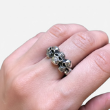 Silver Skull Ring - Unique Gothic Style in 925 Sterling Silver. Versatile piece ideal for casual wear and special events.