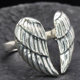 Silver Wings Ring - Angel Wings Ring - Artistic Silver Ring