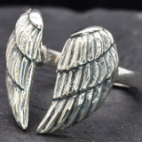 Silver Wings Ring - Angel Wings Ring - Artistic Silver Ring