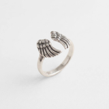 Silver Wings Ring - Angel Wings Ring - Artistic Silver Ring