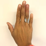 Silver Wings Ring - Angel Wings Ring - Artistic Silver Ring