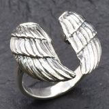 Silver Wings Ring - Angel Wings Ring - Artistic Silver Ring