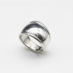 Silver Dome Band - Sturdy Wide Ring crafted from 925 Sterling Silver. Great for everyday style and memorable gifts.