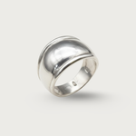 Silver Dome Band - Wide Band Ring - Thick Band Ring made in 925 Sterling Silver. Ideal for everyday wear and perfect for birthday gifting and special occasions.