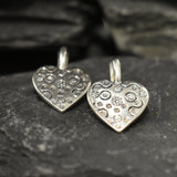 Heart Earrings, Silver Heart Earrings, Statement Earrings, Vintage Earrings, Vintage Silver Earrings, Love Heart Earrings, Silver Earrings