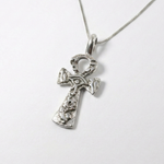 Stylish Silver Ankh Necklace - Crafted from 925 Sterling Silver, a unique accessory for any occasion and a thoughtful gift choice.
