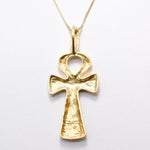 Gold Ankh Necklace - Timeless design in 18k Gold Vermeil, ideal for layering or as a standalone statement piece.