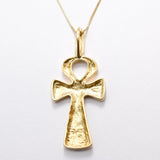 Gold Ankh Necklace - Timeless design in 18k Gold Vermeil, ideal for layering or as a standalone statement piece.