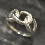 Gold Chain Ring - Statement Gold Band - Minimalist Chain Ring