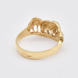 Gold Elephant Ring - Lucky Elephant Band - Walking Elephant RIng