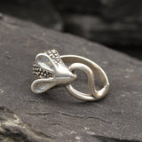 Silver Mouse Ring - Silver Hedgehog Ring - Cute Mouse Ring