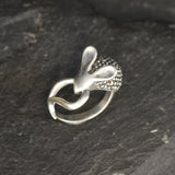 Silver Mouse Ring - Silver Hedgehog Ring - Cute Mouse Ring