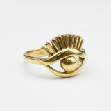 Beautiful 18k Gold Vermeil Eye Ring with a charming Evil Eye motif, designed for everyday elegance and gifting moments.