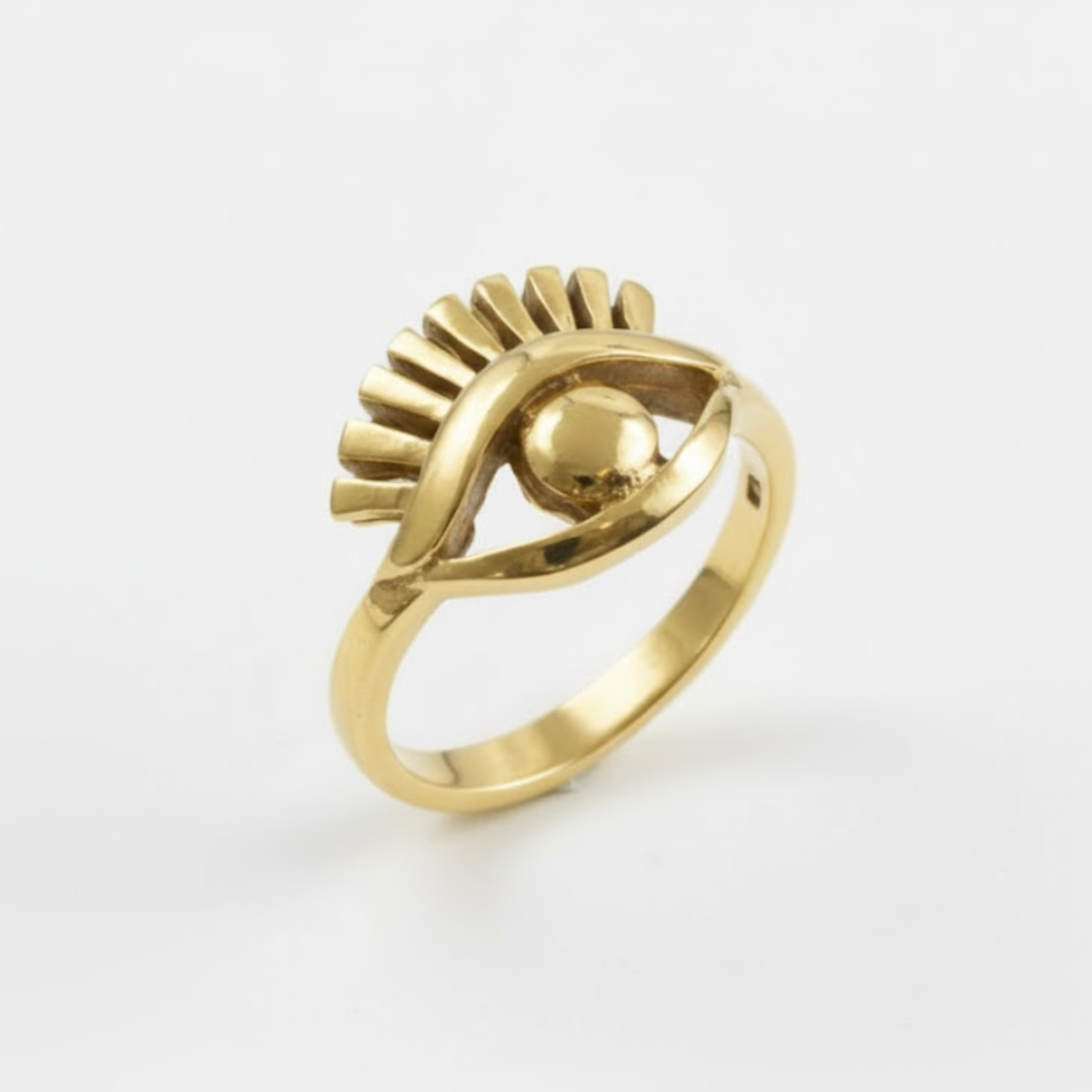 Gold Eye Ring - Evil Eye Ring - Eye Ring made in 18k Gold Vermeil. Ideal for everyday wear and perfect for birthday gifting and special occasions.