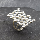 Silver Square Ring - Silver Statement Ring - Chunky Square Ring