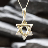 Star of David Necklace - Silver Star Necklace - Star Necklace
