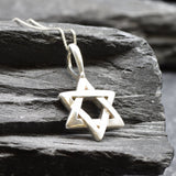 Star of David Necklace - Silver Star Necklace - Star Necklace