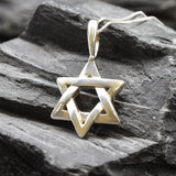 Star of David Necklace - Silver Star Necklace - Star Necklace
