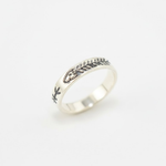 Charming Silver Fish Bone Ring - Stylish 925 Sterling Silver Stackable Band, suitable for birthdays and special moments.