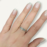 Adina Stone material options for 925 Sterling Silver, 18K Yellow Gold Vermeil, 18K White Gold Vermeil, 18K Rose Gold Vermeil.