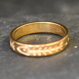 Gold Fish Bone Ring - Fishbone Ring, Gold Vermeil Ring