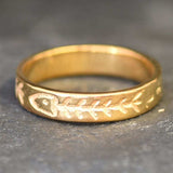 Gold Fish Bone Ring - Fishbone Ring, Gold Vermeil Ring